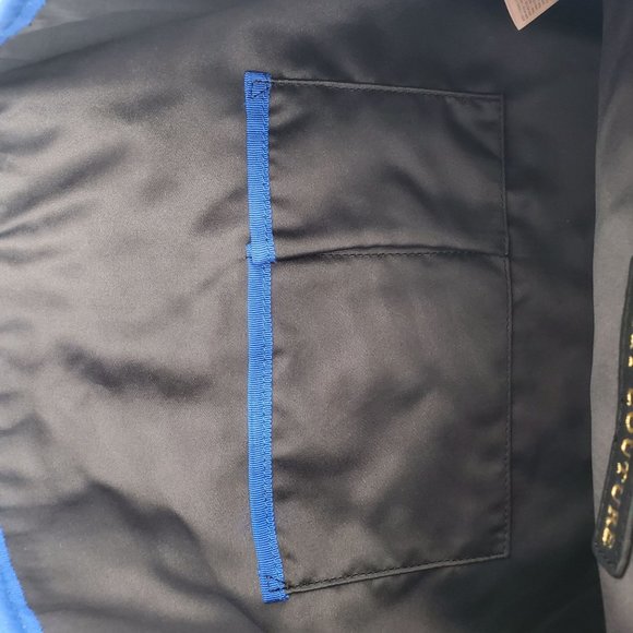 NEW Juicy Couture Eagle Wool Black Blue Gold Women's Bag Purse Handbag Tote NWT - Picture 12 of 16